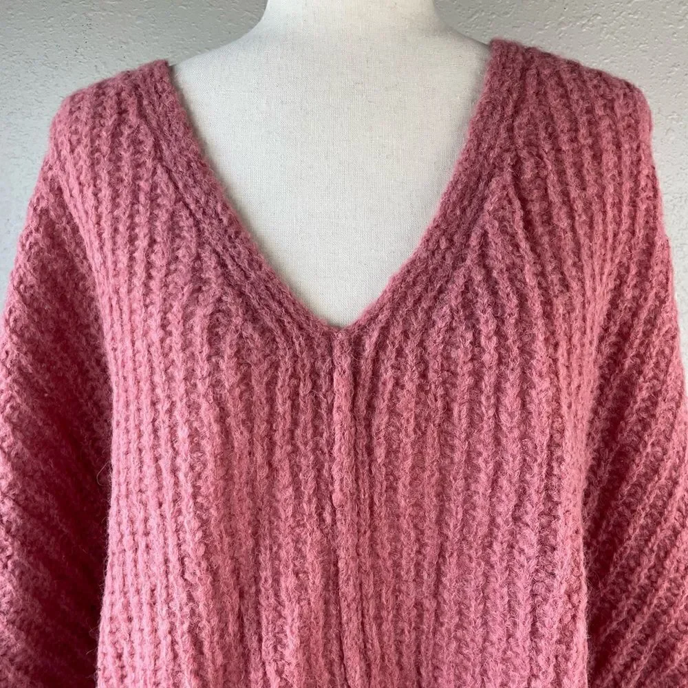 NWT Free People Alpaca Blend Oversized Cropped Sweater Size Small